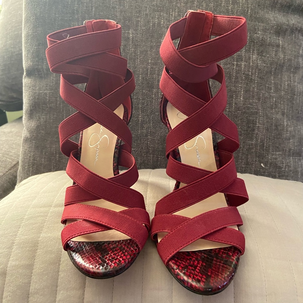Very cute snake print sandals